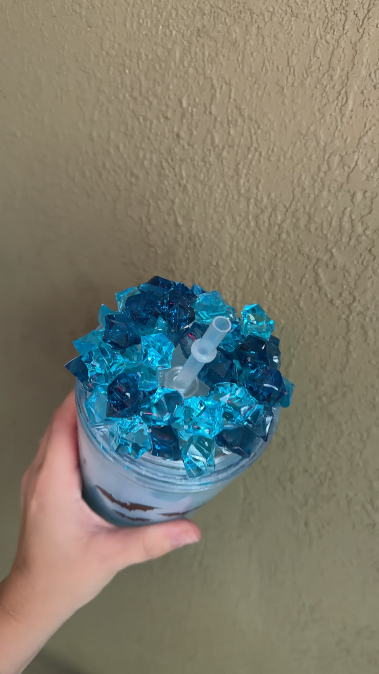 24 oz Acrylic With Decorative Lid