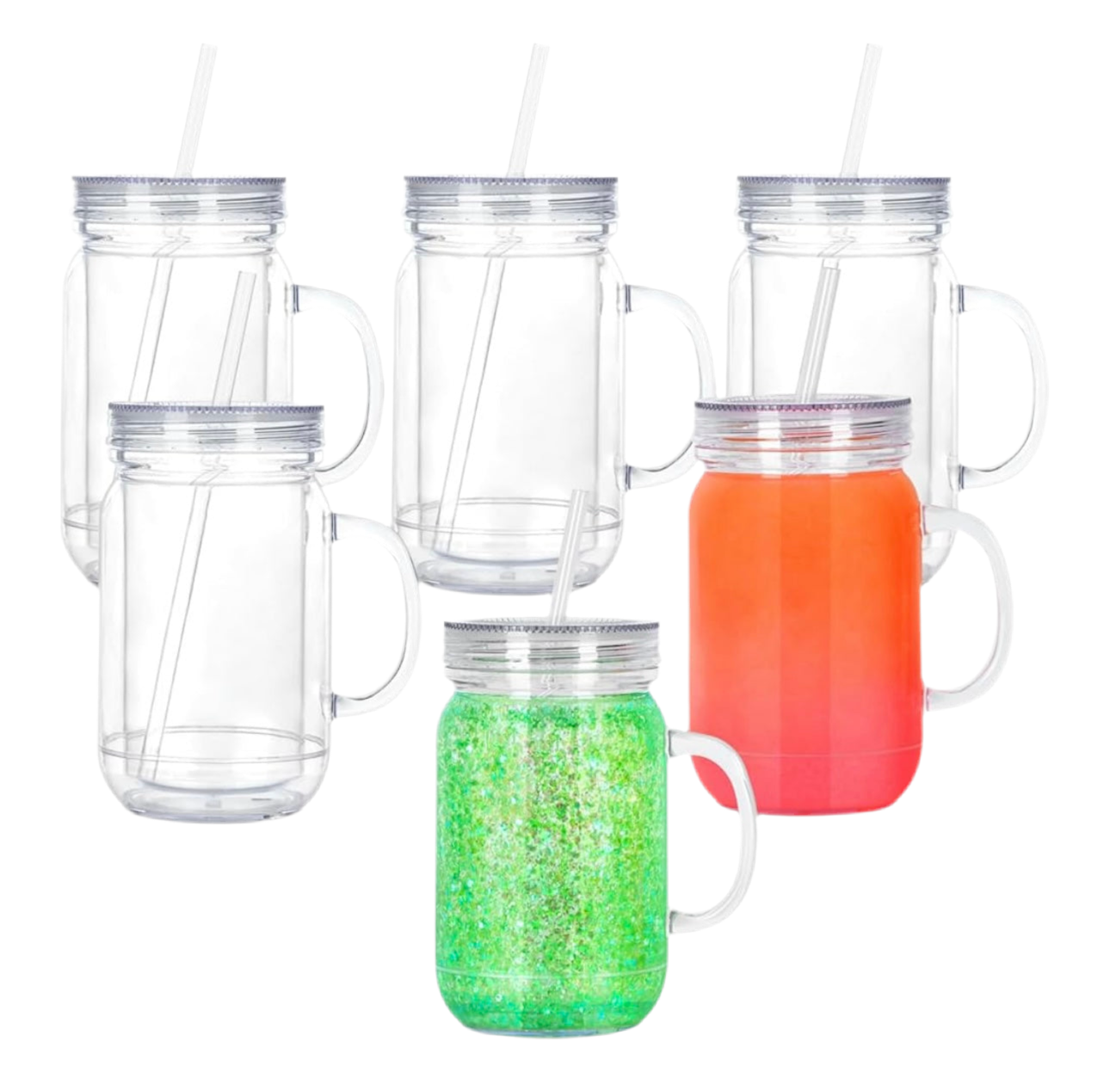 20 oz Acrylic Mason Jar