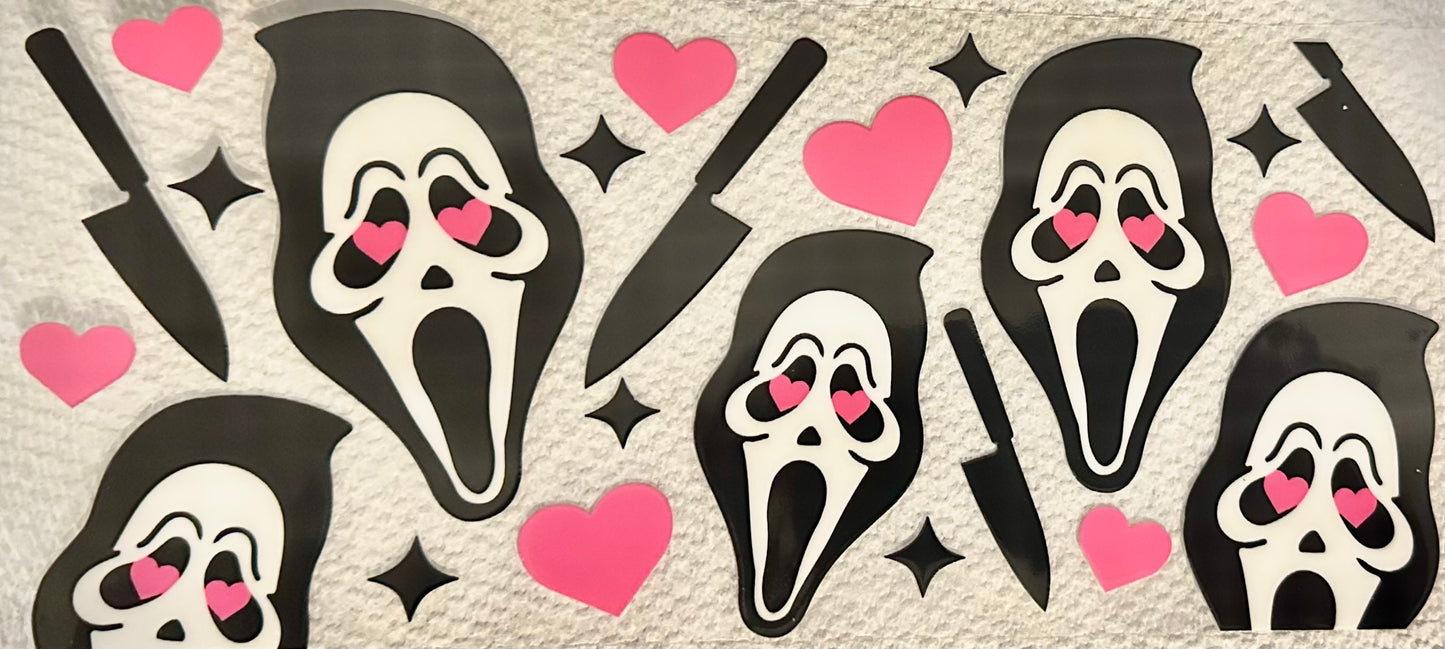 Scream Face with Hearts #039