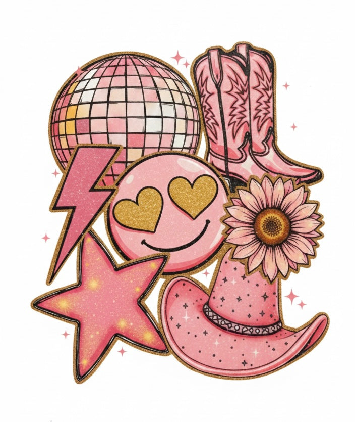 Pink Western Transfer