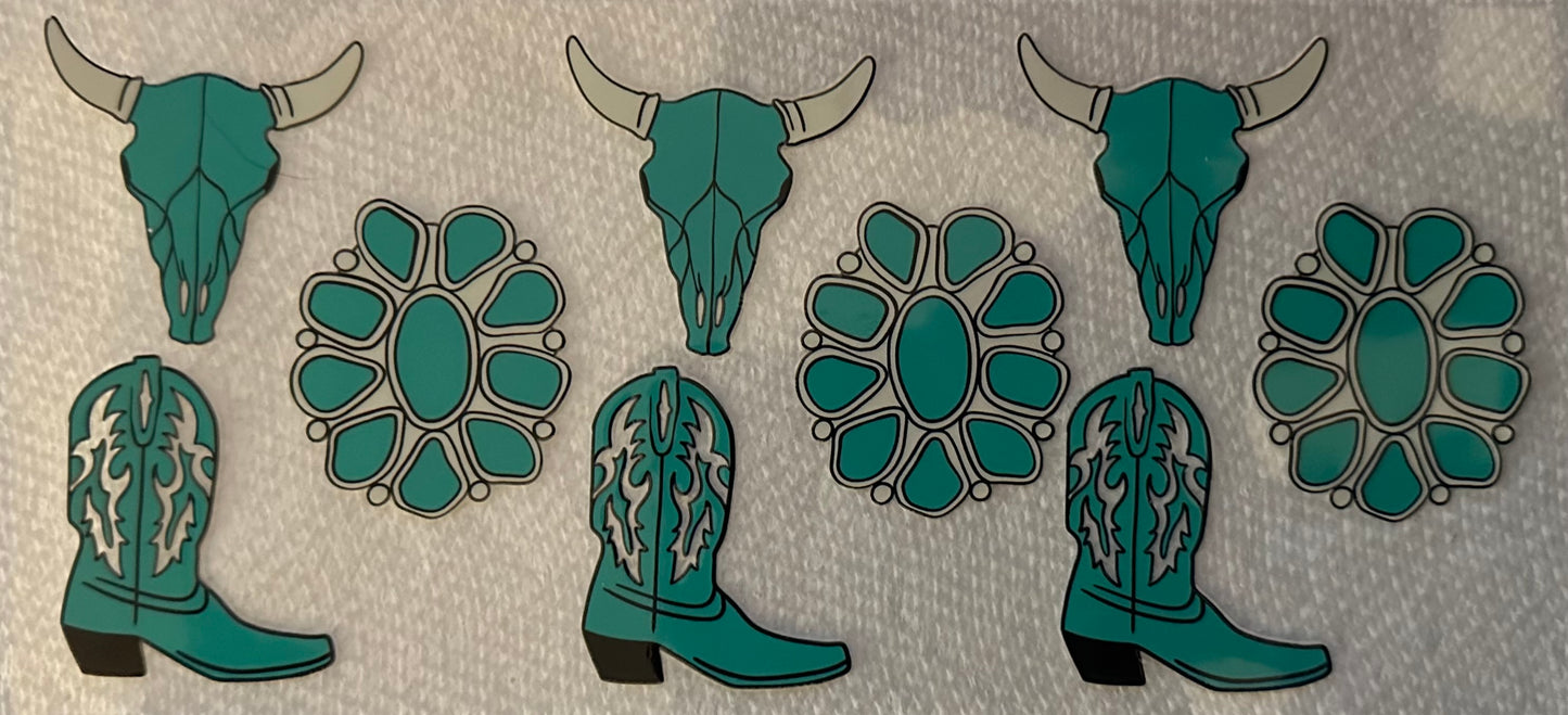 Western Vibes - Teal #009