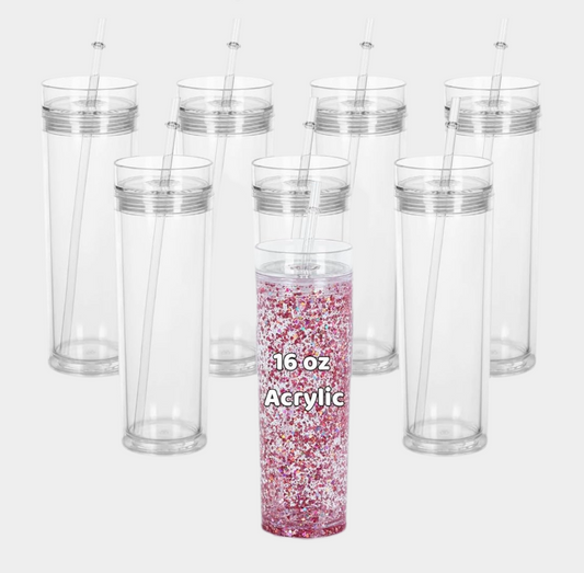 16 oz Skinny Acrylic