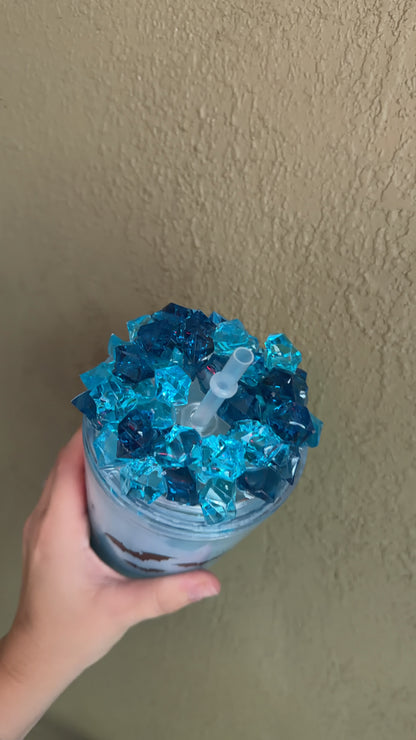 24 oz Acrylic With Decorative Lid