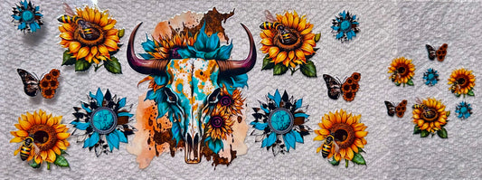 Western Skull & Lid Decal #116
