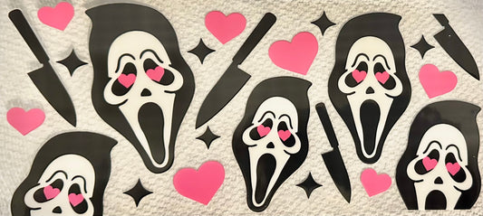 Scream Face with Hearts #039