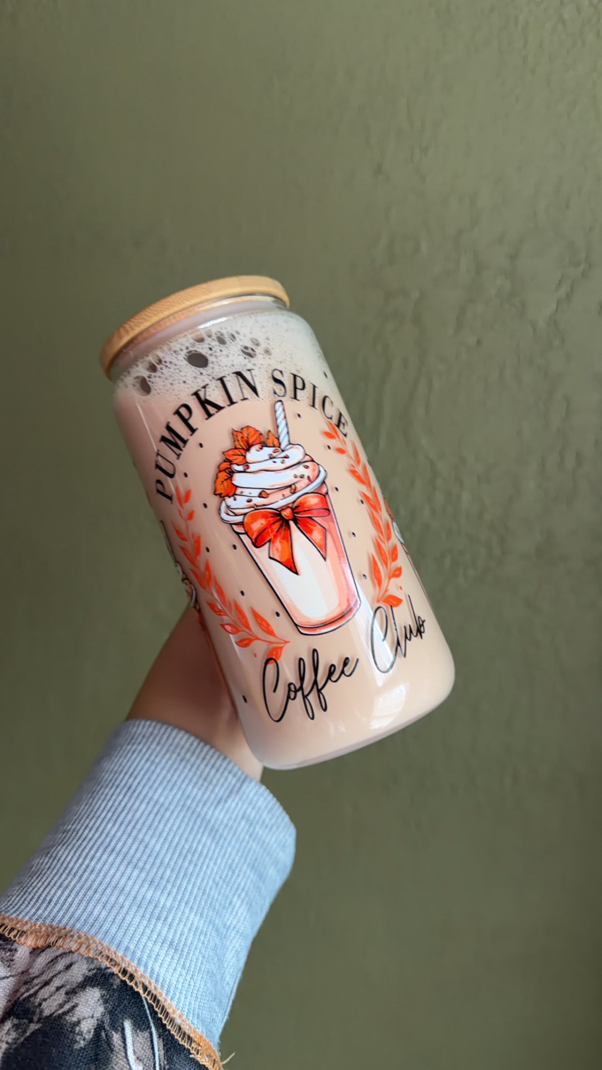 16 oz Glass w Handle Premade