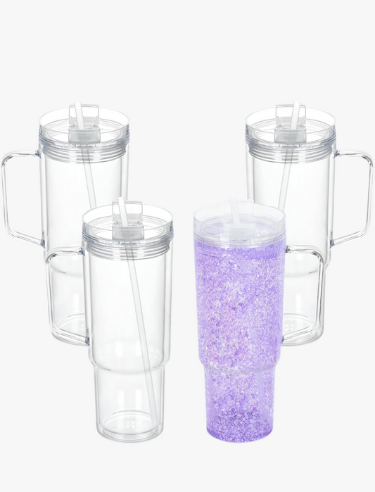 40 oz Acrylic Tumbler With Handle
