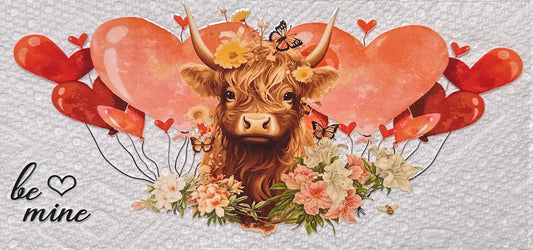 Be Mine • Highland Cow #132