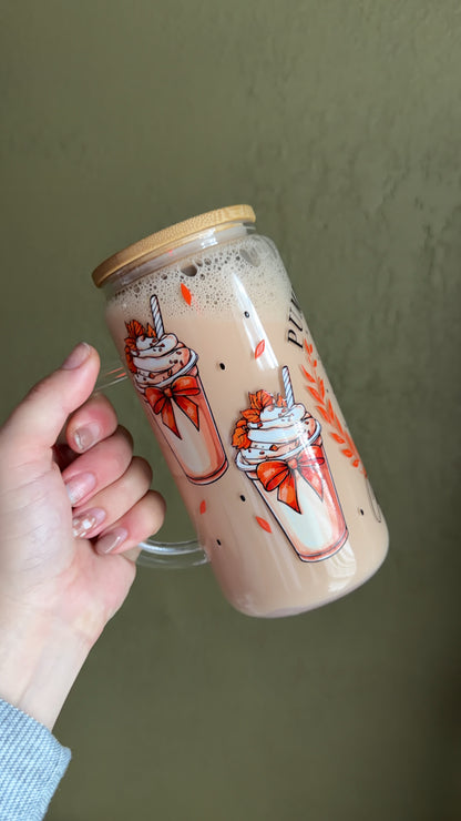 16 oz Glass w Handle Premade