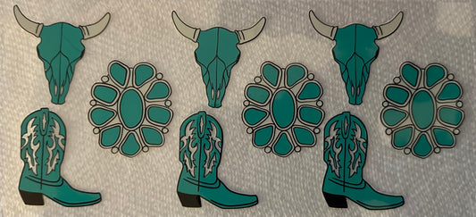Western Vibes - Teal #009