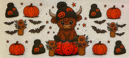 Halloween Highland Cow #017